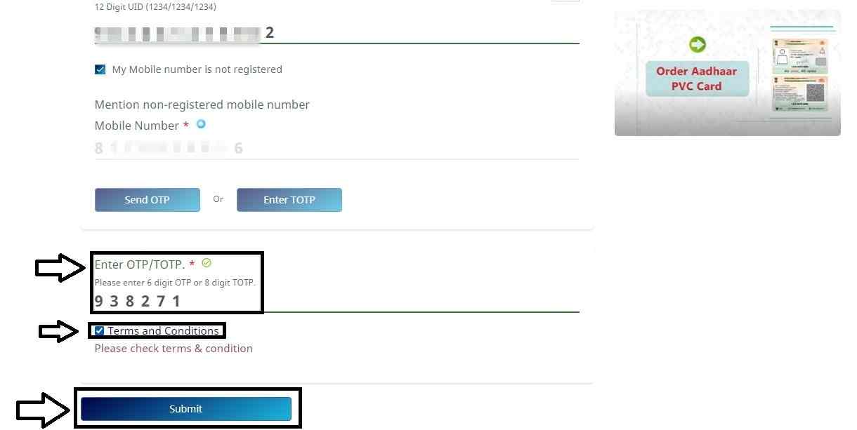 Verify Yourself By OTP -  | Step8